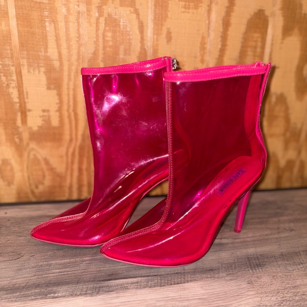 Cape Robbin Hot Pink Heeled Boots